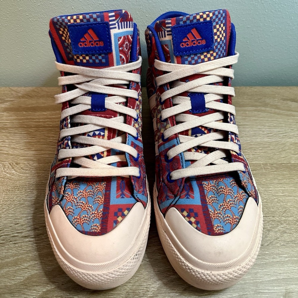 Adidas Bravada Farm Rio 2.0 Mid Platform IF9133 Patchwork Shoes Sneakers Size 8